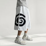 Ruying Patch Illustration Training Bermuda Pants (3 colors)