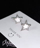 White Star Cubic Earrings