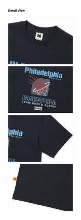 レタリングショートスリーブTシャツ【NAVY】