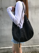 ナイロン ラウンドショルダーバッグ
