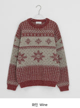 [unisex] Gamb Nordic Round Knit