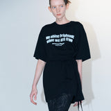 Box tied tee black
