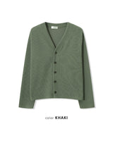 (UNISEX) Knitted V-Neck Cardigan