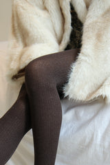 vertical stripes tights (espresso)
