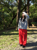ベッチルーズフィットVネックウールニット（3c）