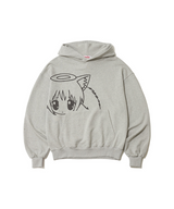 キャットガールフーディー - グレー