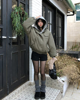 Keep Cargo High Neck Bomber Jumper