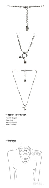 Link Pierce Balls Necklace
