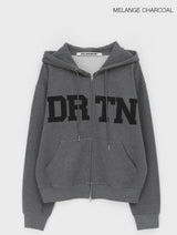 [MADE] Wiggy Applique Loose Fit Hooded Zip-up