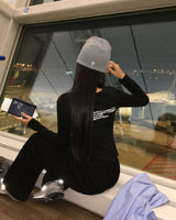 "ONLY" レタリングUネックショートスリーブTシャツ