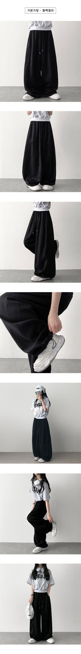 Fodenウエストバンドサイドカットワイドパンツ