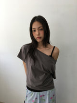 シェール レース スリーブレス(3color)