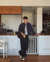 Dane raw wide denim