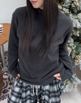 Carton Fleece Half-Turtleneck Tee