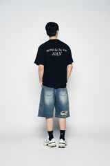 25SS ベイビーフェイスアイスクリームガールスリーブTシャツ ブラック