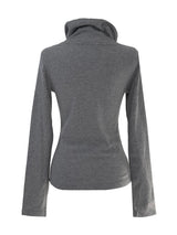 melt drape neck slim T (3color)