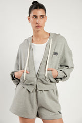 TEMPUS PATCH SHORT PANTS [GREY MELANGE]