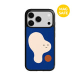 【MADE】シェイププレイ!_ブルーブロブiPhoneケース [グロッシーグラス/Magsafe]
