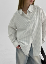 [MADE] Sedibe Loose Fit Striped Shirt