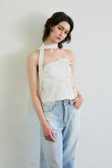 ELFIN SCARF TOP / BEIGE
