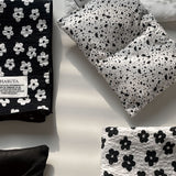 Black flower2 kitchen cloth