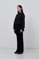 KIRSH PLAIN INCISION WOVEN WINDBREAKER - BLACK 
