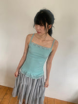 Kovinen Tiered Shirring Long Skirt