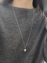 【MADE】 double heart necklace (50cm)