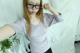 AMELIE SHIRRING PUFF T-SHIRT