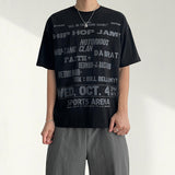 Cran lettering boxy fit short-sleeved T-shirt (4 colors)