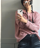 Open Collar Mesh Knit