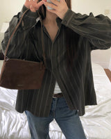 [ORIGINAL] Ain Stripe Oversized Shirt