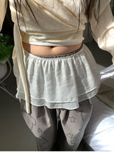 GLITTER CANCAN LAYERED SKIRT (2C)