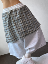 Tata Check Layered Over Long Bermuda 3Color