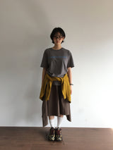 YWD ロゴTシャツ_チャコール