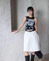 Ghost printed sleeveless shirt
