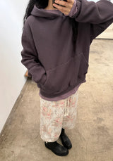  floral sweat crop pants
