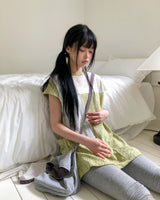 イソ クロシェ半袖ワンピース