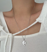 brd Lovely Bird Stainless Steel Lucky New Long Beads Layered Coin Luck Necklace