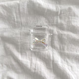 バブルリボンairpodクリアハードケース (airpods case)