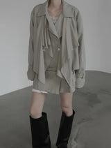 Arne Shawl Low Trench Coat
