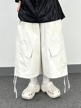 ripstop diagonal cargo shorts
