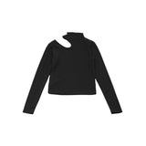 shoulder cut out tops