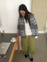 Pudding Nordic Half-Neck Zip-Up (2color)