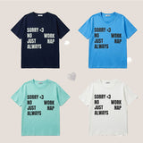 Sorry Lettering Boxy Short Sleeve Tee (4 colors)
