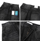 Lowell Layered Cargo Denim Pants