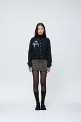 EIRIN WOOL CARDIGAN / CHARCOAL