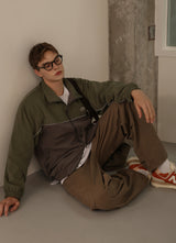Cotton line parasuit pants