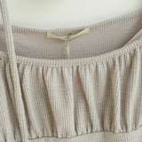 Shirring Ribbon Puff Top 231330518