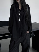 veil tencel シースルーシャツ (2color)